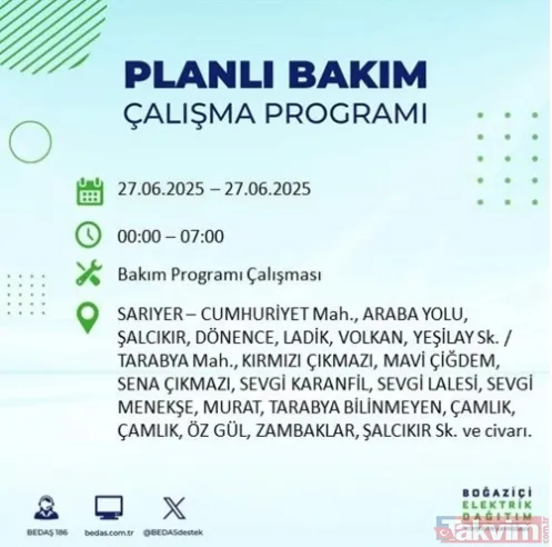 BEDAŞ Uyardı: İstanbul’un 19 ilçesinde elektrikler kesilecek! İşte o saat aralığına dikkat - 11
