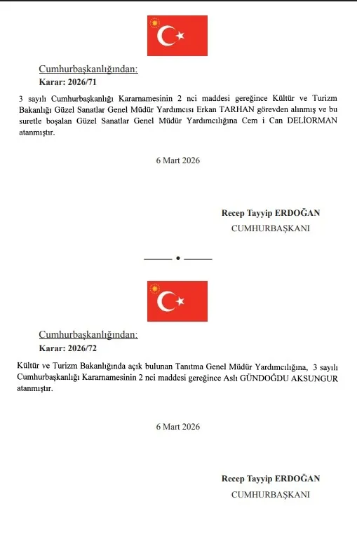 Başkan Recep Tayyip Erdoğan imzaladı: Atama kararları Resmi Gazete'de-5