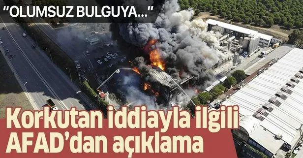 AFAD’dan Tuzla’daki fabrika yangını hakkında açıklama