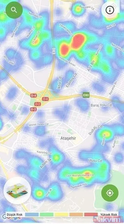 İstanbul’un güncel koronavirüs yoğunluk haritası! İşte ilçe ilçe İstanbul koronavirüs vaka haritası | Hayat Eve Sığar