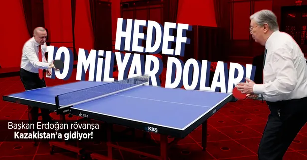 Başkan Erdoğan Kazakistan'a gidiyor! Hedef ticarette 10 milyar dolar