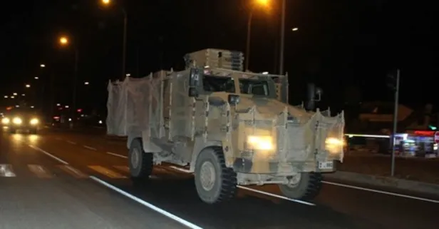 Son dakika: Suriye sınırına askeri sevkiyat