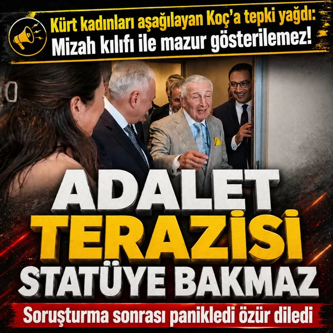 Rahmi Koçun Kürt kadınları hedef alan çirkin fıkrasına soruşturma! Bakan Gürlekten tepki: Adalet terazisi kimseyi statüsüne göre tartmaz