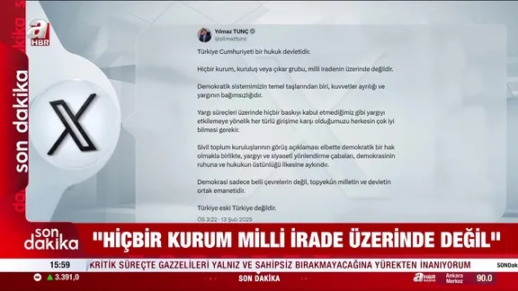 Adalet Bakanı Tunç'tan TÜSİAD'a tepki!