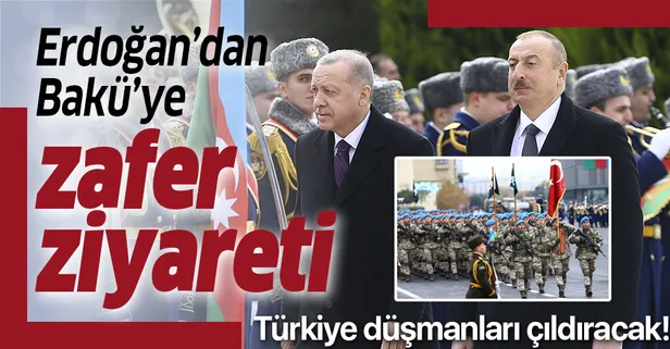Başkan Erdoğan’dan Bakü’ye zafer ziyareti! İki lider dünyaya "tek millet iki devlet" mesajı verecek