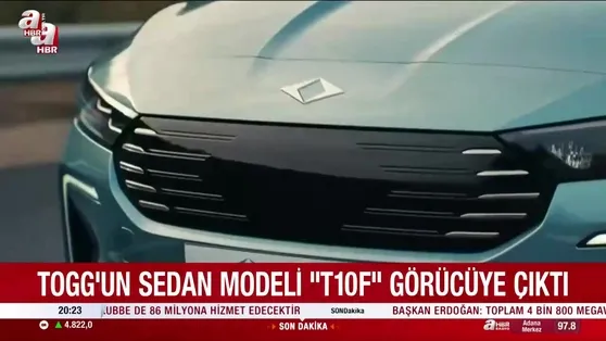 Togg sedan modeli T10F sahnede!