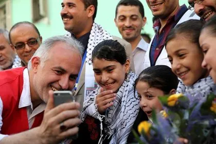 Gazzeli çocukların bayram sevinci