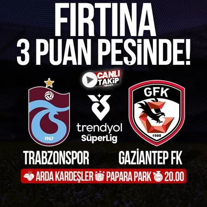Trabzonspor - Gaziantep FK | CANLI