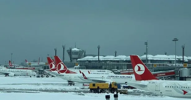 İstanbul’da uçuşlara kar engeli! THY sefer iptallerini duyurdu: İstanbul Havalimanı ve Sabiha Gökçen...