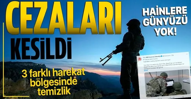 Son dakika: Milli Savunma Bakanlığı 13 PKK/YPG’li terörist etkisiz hale getirildi