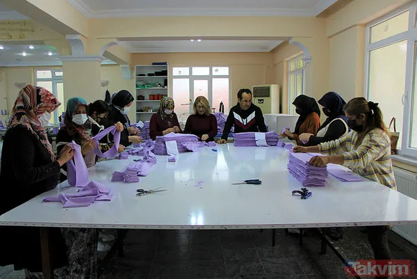 Amasya’da düğün salonu tekstil atölyesi oldu: Şalvar dikiyordu, şimdi 150 kişiye istihdam planı kuruyor - 4