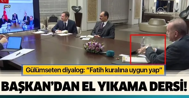 Son dakika: Başkan Erdoğan, bakanlarla telekonferans üzerinden görüştü