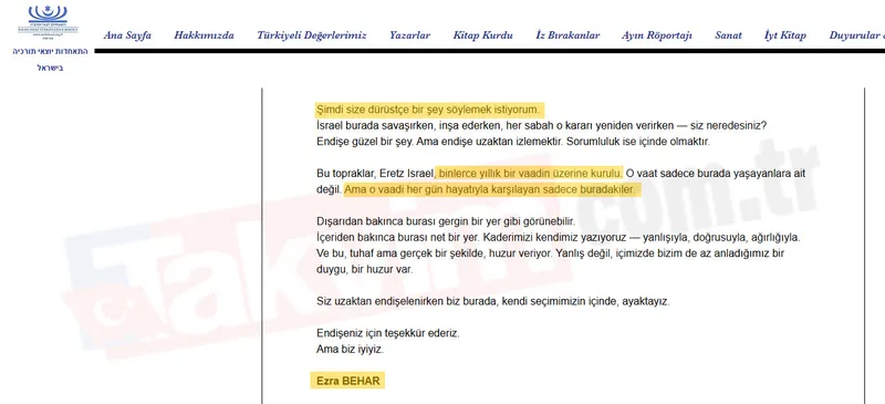 Çifte pasaportlu siyonizm! Türkçe konuşup İsrail'e "vatanım" diyen etki ajanlarını açıklıyoruz | Arz-ı Mev'ud'çu karanlık oluşum-8