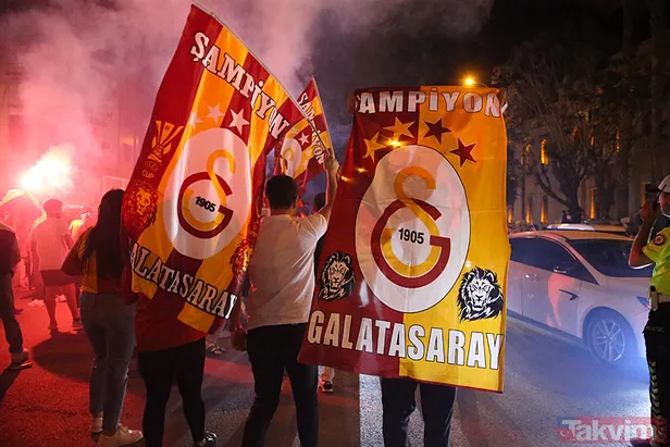 Galatasaray’ın şampiyonluğu sonrası Türkiye sarı kırmızıya boyandı