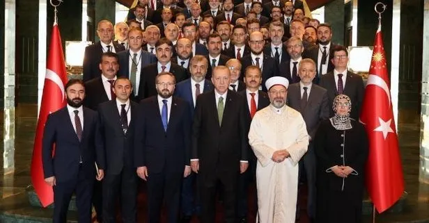Başkan Recep Tayyip Erdoğan, Diyanet İşleri Başkanlığı müşavir ve ataşelerini Külliye’de kabul etti