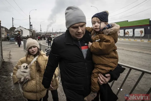 Rusya Ukrayna savaşında son durum! Kiev yakınlarındaki İrpin'de siviller çatışma arasında tahliye edilmeye çalışılıyor - 6