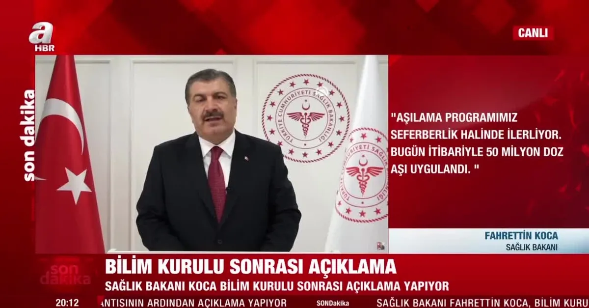 3. doz aşı ne zaman yapılacak? Sağlık Bakanı Fahrettin Koca duyurdu