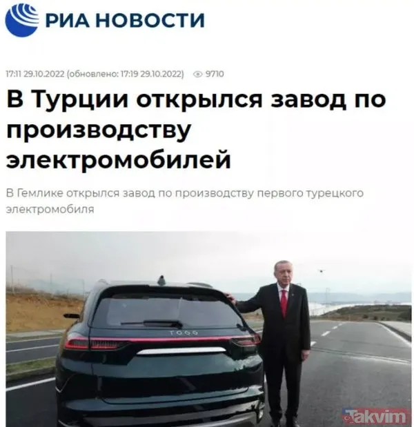 Togg dünya manşetlerinde! Rusya'dan ABD'ye Çin'den Yunanistan'a... Herkes övgü yağdırdı - 6