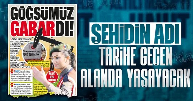 Terörden arındırılan Gabar Dağı'nda 150 milyon varil petrol rezervi bulundu! Petrol alanına Şehit Esma Çevik'in adı verildi