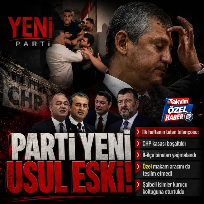 YENİ Parti eski usul! İlk haftanın talan bilançosu: Özgür Özelin ekibi CHP kasasını boşalttı