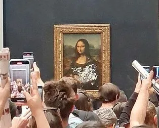 Mona Lisa tablosuna pastalı saldırı!