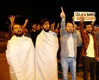 Ankara’da darbeci Mısır yönetimi protesto edildi