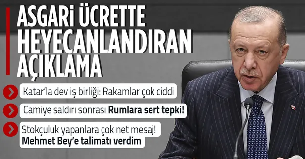 Başkan Erdoğan'dan Katar ziyareti öncesi flaş asgari ücret açıklaması: İşçimizi zora sokmayacağız
