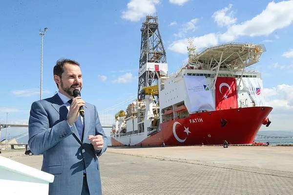 Berat Albayrak, ilk yerli sondaj gemisi Fatih'i Akdeniz'e Uğurlama Töreni'nde konuştu-1