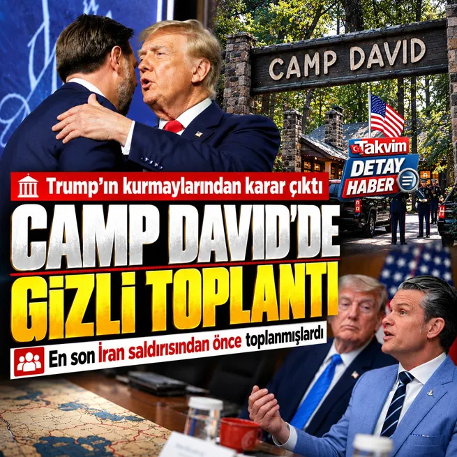 Camp Davidde gizli İran ve Yemen zirvesi! Trumpın ekibi İran saldırısından sonra ilk kez toplandı