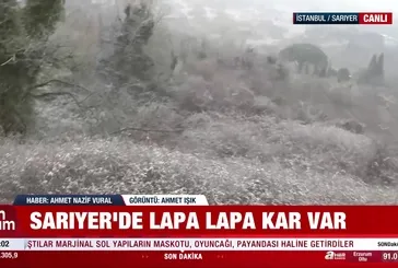 Lapa lapa kar İstanbul'da!