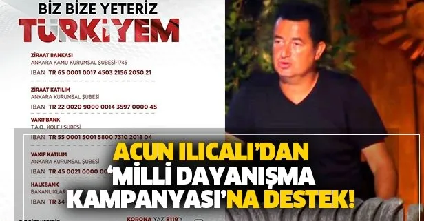 Acun Ilıcalı, Survivor’da ’Ben de varım Türkiyem’ dedi! SMS gelirini ’Milli Dayanışma Kampanyası’na bağışlayacak