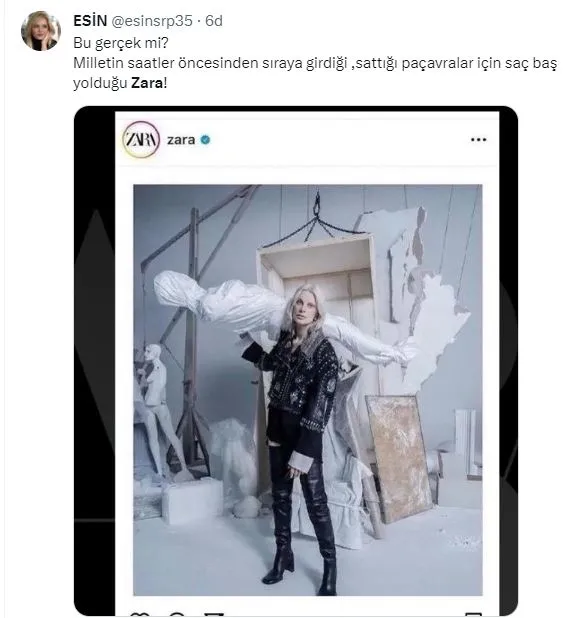 Dünya katil İsrail'in Gazze'deki soykırımını konuşurken giyim markası Zara alay etti! Siyonizme hizmete tepkiler çığ gibi! Zara'dan açıklama-14