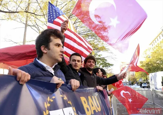 Başkan Erdoğan'a Washington'da coşkulu karşılama