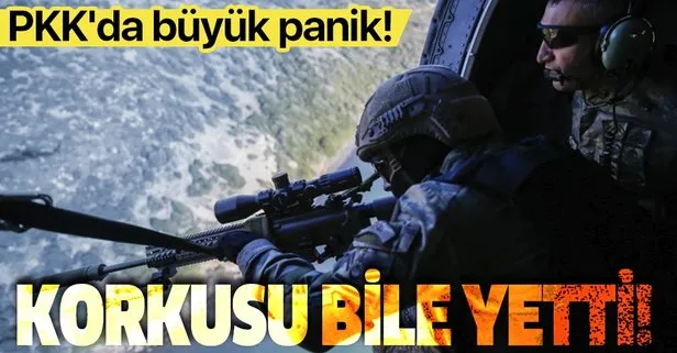 Üst düzey teröristlerin tek tek etkisiz hale getirilmesinin ardından PKK’da büyük panik! Darmadağın oldular