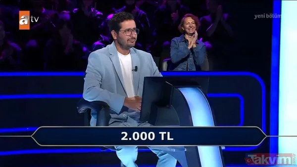 Kenan İmirzalıoğlu'nun sunduğu Kim Milyoner Olmak İster'de yarışmacı 'şov başlıyor' diyerek stüdyoyu kırdı geçirdi! - 46