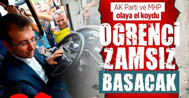 Öğrencilere müjde! CHP’li İBB’nin ulaşım zammı AK Parti ve MHP’nin kararıyla geri çekildi