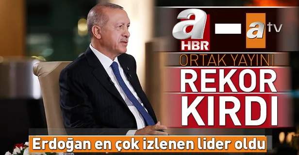 A Haber-Atv ortak yayını rekor kırdı!