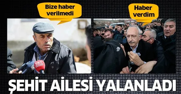 Kılıçdaroğlu'na şehit ailesinden yalanlama