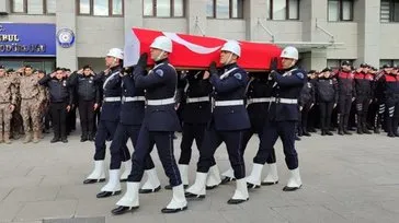 Şehit polis memuru Ogün Yürümez için İstanbul Emniyet Müdürlüğü’nde tören düzenlendi