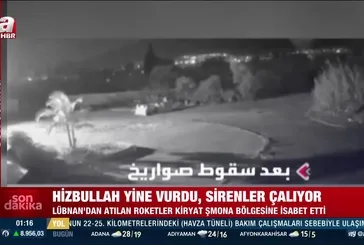 Hizbullah yine vurdu sirenler çalıyor!