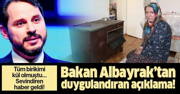Hazine ve Maliye Bakanı Berat Albayrak açıkladı: Oğlunun eğitim masrafı için biriktirdiği paralar yanan Gülşen Hayta'nın mağduriyeti giderildi