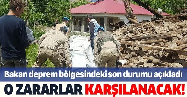 Son dakika: Bakan Pakdemirli’den Bingöl depremi açıklaması: Telef olan hayvanlarla ilgili zararı karşılayacağız