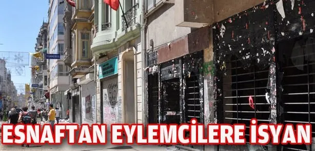 Esnaftan eylemcilere isyan