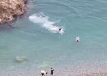 Antalya'da denizde kelepçeli ölüm oyunu