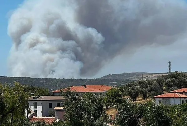 Çeşme’de orman yangını!