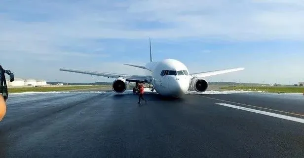 Kargo uçağı gövde üzerine iniş yapmıştı! Detaylar otaya çıktı: Faciayı kadın pilot önledi