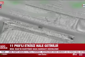 MSB: 11 terörist etkisiz hale getirildi!