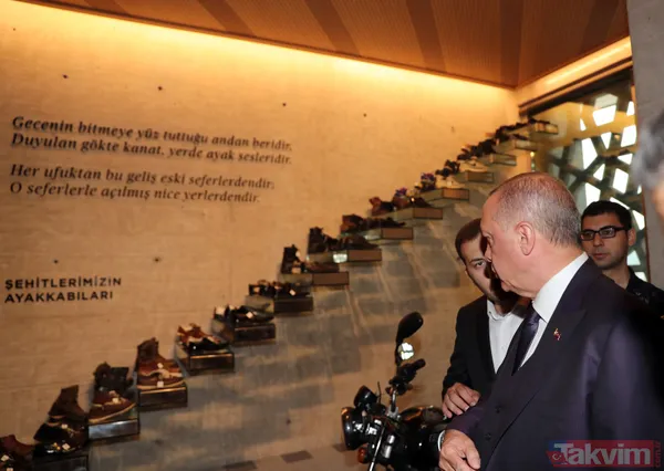 Başkan Erdoğan 15 Temmuz Hafıza Müzesini gezdi - 8