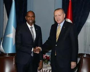 Başkan Erdoğan, Cenevre’de Somali Başbakanı Kayreyi kabul etti