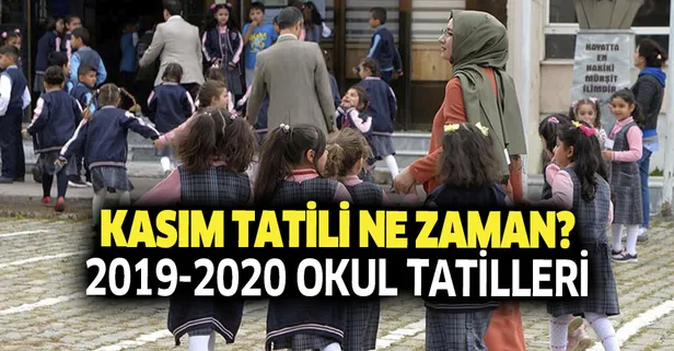 Okullarda ara tatil ne zaman başlıyor? Kasım tatili ayın kaçında? 2019 2020 MEB okul tatilleri-1
